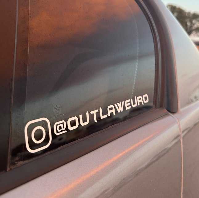 Outlaw Euro Instagram Sticker