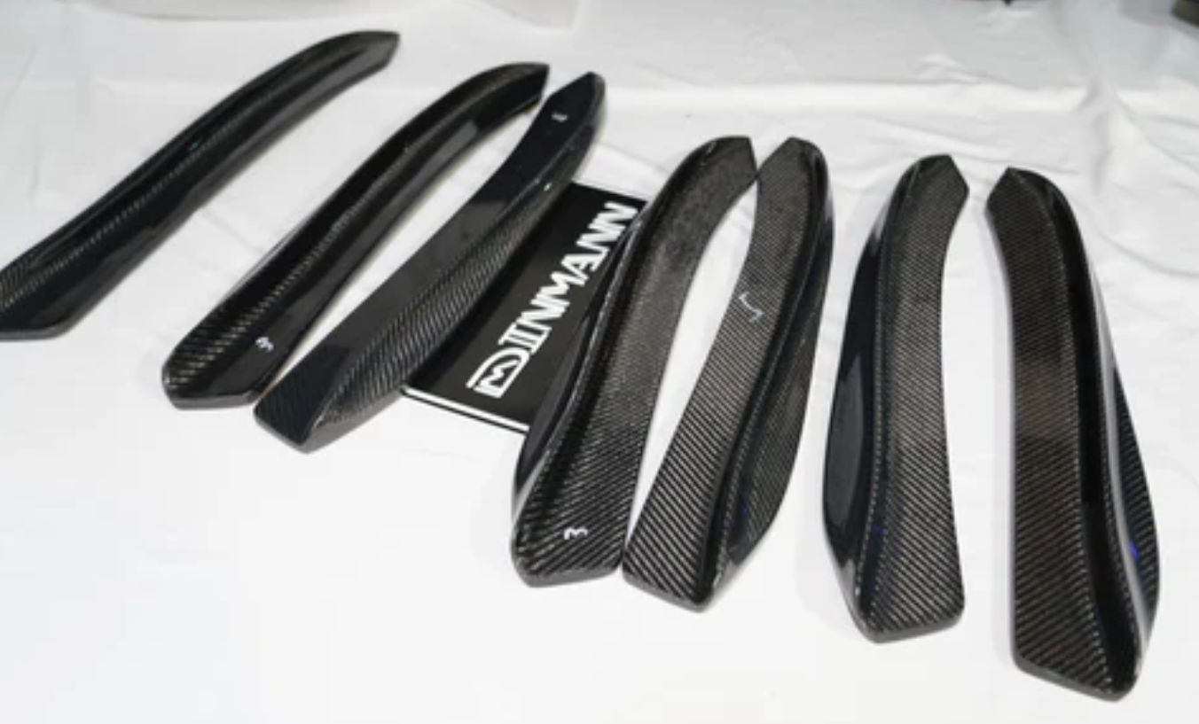 Dinmann Carbon Fiber Rear Side Bumper Extensions - E60 M5