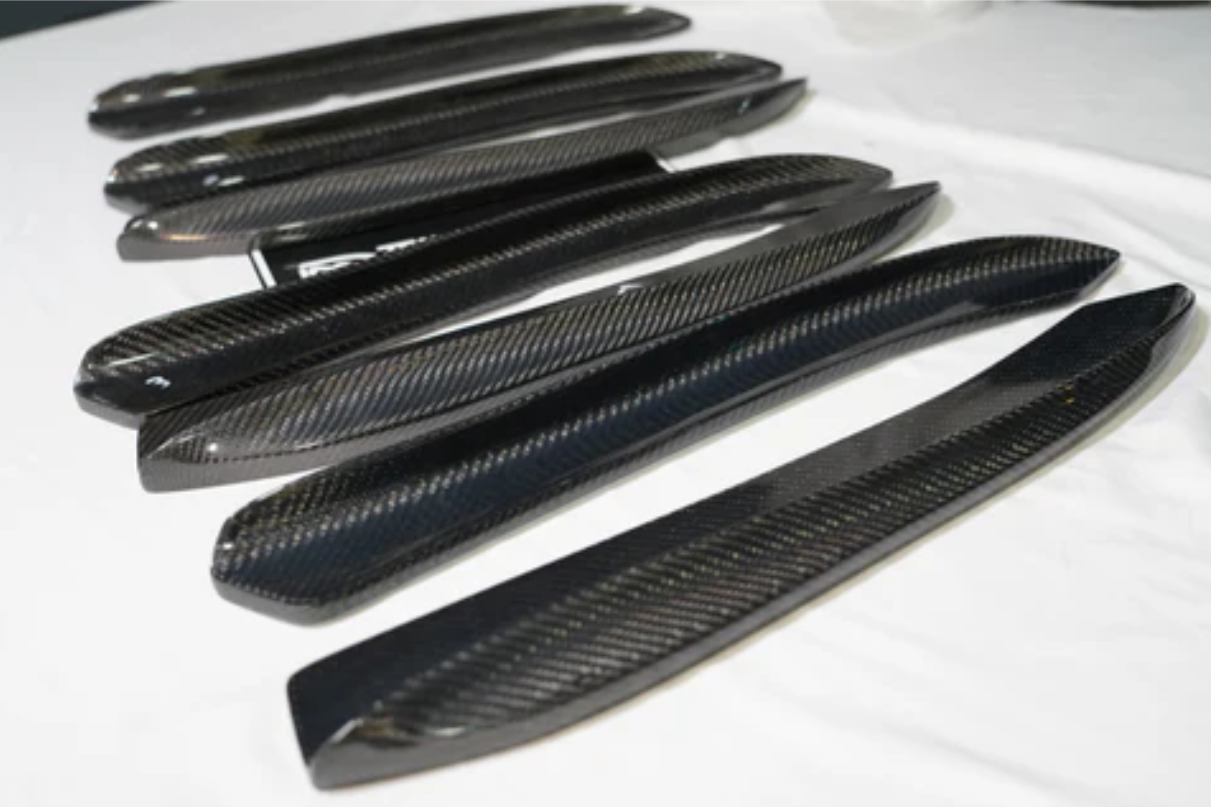 Dinmann Carbon Fiber Rear Side Bumper Extensions - E60 M5